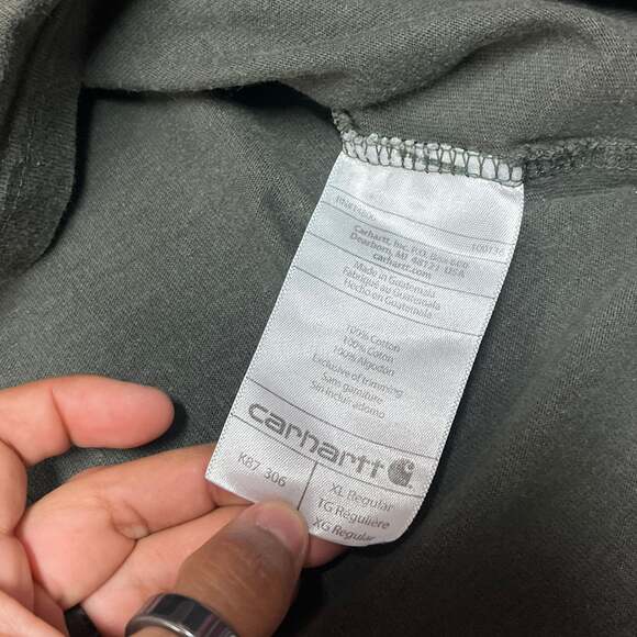 Carhartt Men's Loose Fit Heavyweight Workwear Pocket T-Shirt (K87) - Picture 7 of 8